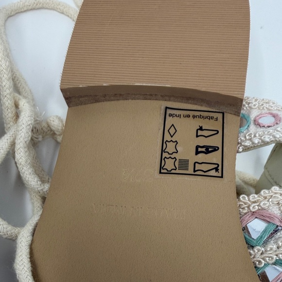 Free People Lace Up Sandals 9.5 39.5 New - Picture 4 of 5